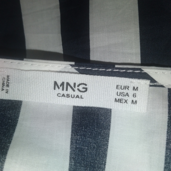 MNG Stripe Print Blouse - Picture 7 of 7